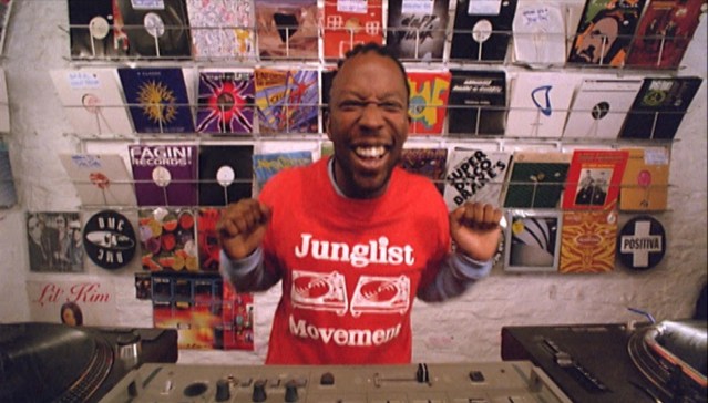 guy from 'Human Traffic' in a junglist movement shirt